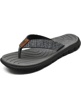Women's Grey Comfortable Arch Support Yoga Summer Beach Walking Flats Sandals